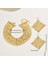 Gold Payet Model Choker Kolye Küpe Set 5