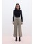 Tencel Geniş Paça Pantolon Haki 3