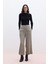 Tencel Geniş Paça Pantolon Haki 4
