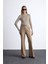Flare Paça Klasik Pantolon Camel 2