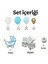 Baby Shower Konseptli Mavi Renk Mini Yeni Doğan Kutlama Parti Seti 2