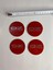 Racing Jant Logo Yapıştırma Etiket Amblem Karbon-Kırmızı 60MM 1