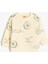 Uzun Kollu Bisiklet Yaka Baskı Detaylı Pamuklu Sweatshirt 1