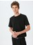 Bisiklet Yaka Kısa Kollu Viskon Karışımlı Basic Slim Fit Tişört 1