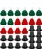16 Mini Örgü Noel Şapkası ve 16 Siyah Plastik Noel Şapkası (Yurt Dışından) 1