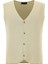 V Yaka Pamuklu Kaşmirli Triko Yelek 1