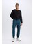 Fit Sporcu Jogger Eşofman Altı Standart Fit Üç Cepli Beli Bağcıklı Lastikli Paça D3741AX24WN 2