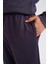 Fit Sporcu Jogger Eşofman Altı Standart Fit Basic Düz Cepli Beli Paçası Lastikli D3742AX24WN 5