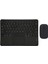 Alcatel Smart Tab 7 7" Uyumlu Kablosuz Bluetooth Şarjlı Touchpad'li Klavye Mouse Seti - Siyah 1