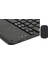 Alcatel Smart Tab 7 7" Uyumlu Kablosuz Bluetooth Şarjlı Touchpad'li Klavye Mouse Seti - Siyah 2