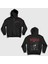 Siyah Born From The Shadows Sırt Baskılı Fermuarlı Kapüşonlu Sweatshirt 1