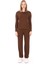 Kadın Viskon Tişört & Pantolon Takım-Kahverengi 1