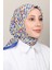 Soft Pamuk Eşarp 4140-4 Saks Mavisi 1