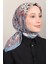 Silk Life Soft Pamuk Eşarp 4127-5 Indigo 1