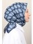 Soft Pamuk Eşarp 4129-7 Lacivert 2