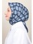 Soft Pamuk Eşarp 4129-7 Lacivert 3