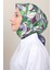 Soft Pamuk Eşarp 4128-5 Mor Yeşil 3