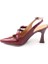 Wzy 02817 8,5 cm Topuklu Kadın Arkası Açık Stiletto Ayakkabı 5