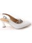 Wzy 02812 6 cm Topuklu Kadın Arkası Açık Stiletto Ayakkabı 2