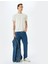 Bisiklet Yaka Kısa Kollu Viskon Karışımlı Basic Slim Fit Tişört 1