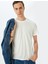 Bisiklet Yaka Kısa Kollu Viskon Karışımlı Basic Slim Fit Tişört 2