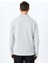Slogan Işlemeli Pamuk Karışımlı Dikiş Detaylı Yarım Fermuarlı Sweatshirt 4