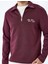 Slogan Işlemeli Pamuk Karışımlı Dikiş Detaylı Yarım Fermuarlı Sweatshirt 5
