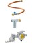 Driveone 30MBAR Dikey Dedantör + Filtre + Hortum Gaz Regülatör Seti 1