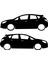 Opel Astra Gölge Sticker - Astra Sticker - Opel Sticker - Kelebek Cam Sticker - Sağ Sol Set - Oto Sticker - Araba Sticker - Araç Sticker 1