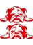 Yan Ayna Bulldog Sticker - Yan Ayna Sticker - Sağ Sol Set - Oto Sticker - Araba Sticker - Araç Sticker - Duvar Sticker - Laptop Sticker 1