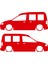 Volkswagen Caddy Gölge Sticker - Caddy Sticker - Volkswagen Sticker - Sağ Sol Set - Oto Sticker - Araba Sticker - Araç Sticker 1