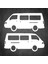 Hyundai H100 Gölge Sticker - H100 Sticker - Kelebek Cam Sticker - Sağ Sol Set - Oto Sticker - Araba Sticker - Araç Sticker 1