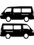 Hyundai H100 Gölge Sticker - H100 Sticker - Kelebek Cam Sticker - Sağ Sol Set - Oto Sticker - Araba Sticker - Araç Sticker 1