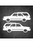 Tofaş Kartal Gölge Sticker - Kartal Sticker - Tofaş Sticker - Sağ Sol Set - Oto Sticker - Araba Sticker - Araç Sticker 1