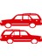 Tofaş Kartal Gölge Sticker - Kartal Sticker - Tofaş Sticker - Sağ Sol Set - Oto Sticker - Araba Sticker - Araç Sticker 1