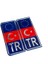 Tr Avrupa Birliği Türk Bayraklı Plaka Arması Metal Etiket Sticker Kırmızı Mavi 2'li 1