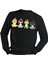 Yoga Çocuklar Tasarımlı Özel Baskı Regular Sweatshirt 2