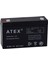 Atex 6V 12AH Akü Ax6-12 1