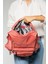 Klinkır Kumaş Ister Sırt Ister Omuz Ister Çapraz Askılı Fonksiyonel Kullanım Kadın Çantası 30*30 cm 4