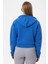 V Yaka Kapüşonlu Uzun Kollu Crop Fit Kadın Sweatshirt Hoodie 3