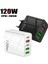 Turbo 120W 3.1A 3 USB 2 Pd 20W Type-C Çoklu Hızlı Şarj Adaptörü 2