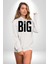 Sokak Sitili Büyük Düşün Erkek Kadın Beyaz Dijital Baskılı Kapüşonlu Sweatshirt Hoodie 2