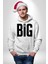 Sokak Sitili Büyük Düşün Erkek Kadın Beyaz Dijital Baskılı Kapüşonlu Sweatshirt Hoodie 4