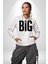 Sokak Sitili Büyük Düşün Erkek Kadın Beyaz Dijital Baskılı Kapüşonlu Sweatshirt Hoodie 5