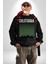 California Erkek Kadın Unisex Dijital Baskılı Siyah Sweatshirt 2