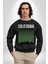 California Erkek Kadın Unisex Dijital Baskılı Siyah Sweatshirt 3