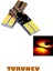 T10 LED Dipsiz W5W Canbus 24 Ledli Turuncu Park Plaka Ampul 2 Adet 2