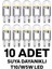 T10 W5W Dipsiz Silikon LED (10 Adet) Suya Dayanıklı Beyaz Park Bagaj Plaka Iç Aydınlatma Uyumlu 1
