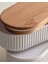 Magou Ahşap Kapaklı 2'li Lunch Box - Lacivert - 2x500 ml 3