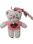 15CM Kawaii Pembe Kedi Peluş Anahtarlık Sevimli Kedi Peluş Kolye Yumuşak Hayvan Anahtarlık Araba Anahtar Toka Aksesuarları Kız Kadın Çanta Asılı (Yurt Dışından) 1